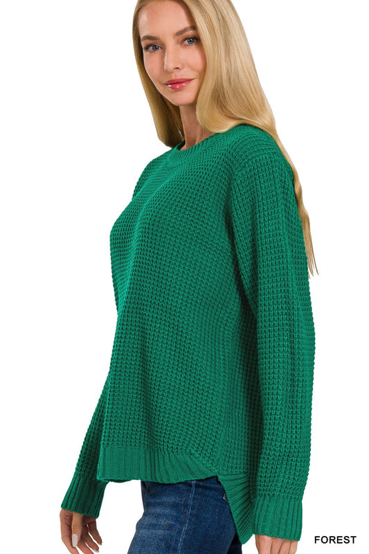 Forest Green Round Neck Sweater