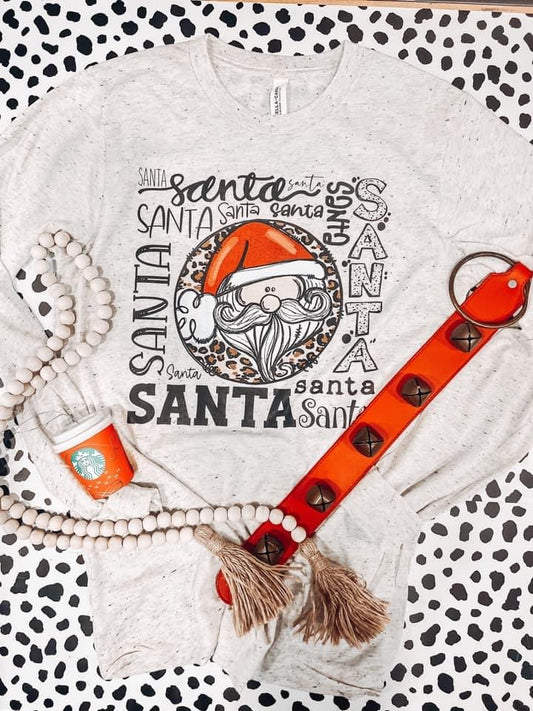 Santa Long Sleeve Bella Shirt