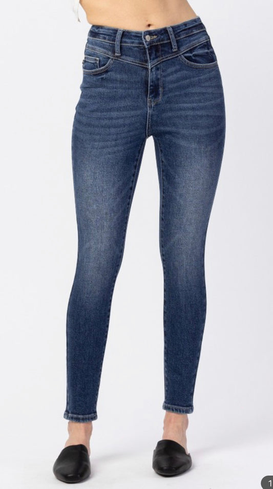 Front Yoke Skinny Jeans (Reg&Plus)